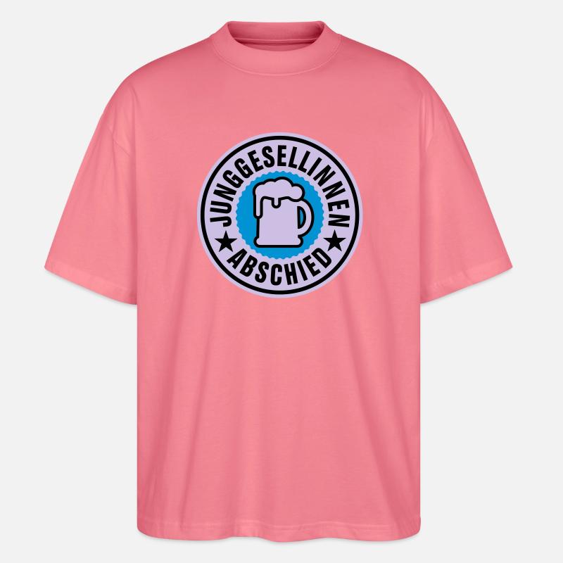 Junggesellinnen Abschied - Stanley/Stella Oversized Unisex Bio T-Shirt Blaster 2.0 - Pink