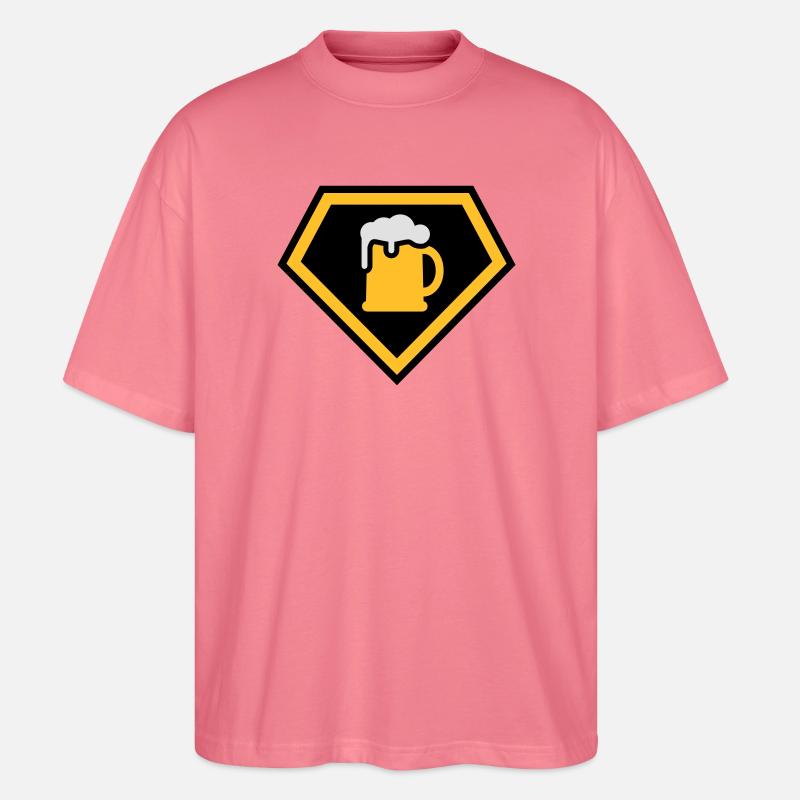 Super Drinking Team - Stanley/Stella Oversized Unisex Bio T-Shirt Blaster 2.0 - Pink 