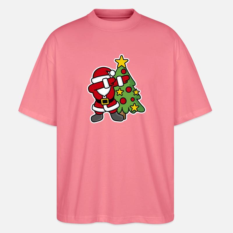 Dabbin' around the Christmas tree - Stanley/Stella Oversized Unisex Bio T-Shirt Blaster 2.0 - Pink 