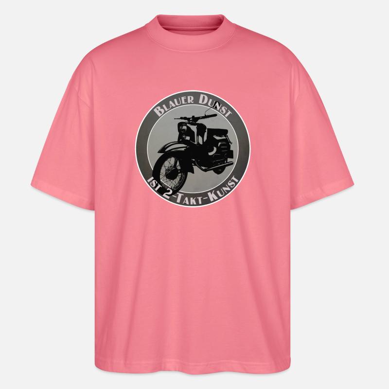 Blauer Dunst ist 2-Takt-Kunst - Stanley/Stella Oversized Unisex Bio T-Shirt Blaster 2.0 - Pink 