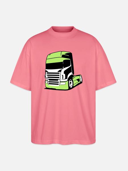 Striking V8 truck - Stanley/Stella Oversized Unisex Organic T-shirt Blaster 2.0 - pink joy