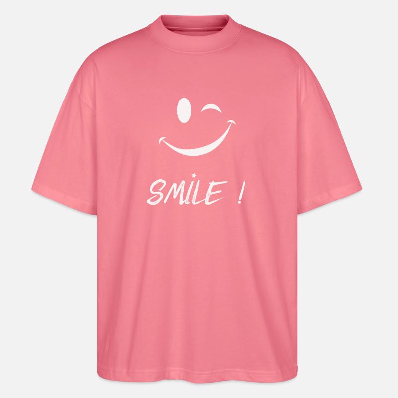 Smile - Stanley/Stella Oversized Unisex Bio T-Shirt Blaster 2.0 - Pink 