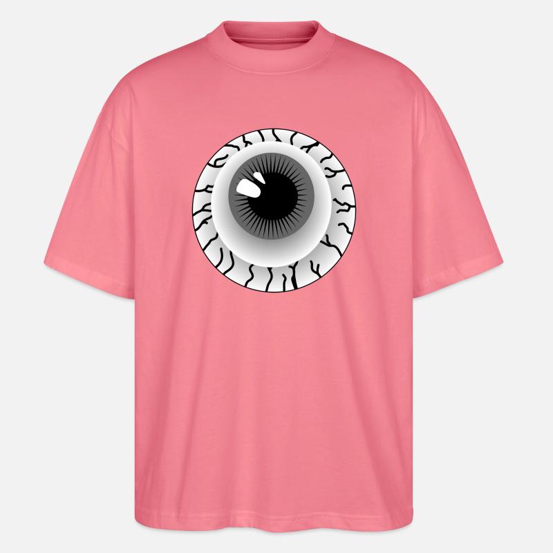 Grauer Augapfel - Stanley/Stella Oversized Unisex Bio T-Shirt Blaster 2.0 - Pink 