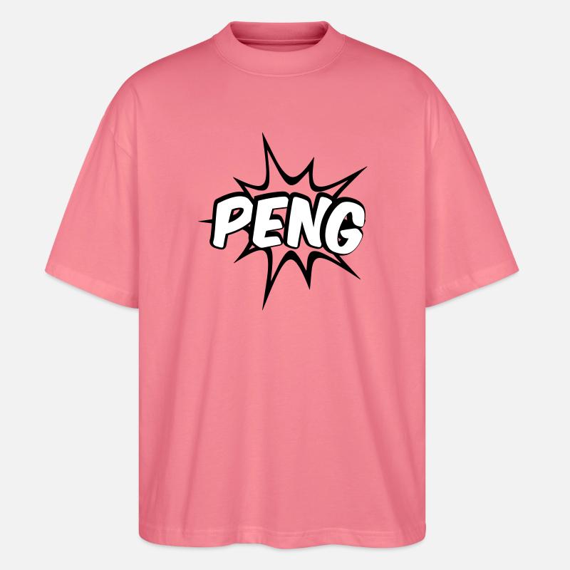 Peng Comic Design - Stanley/Stella Oversized Unisex Bio T-Shirt Blaster 2.0 - Pink 