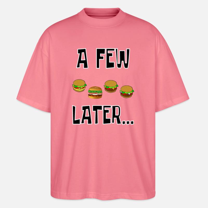 ein paar Hamburger später - Stanley/Stella Oversized Unisex Bio T-Shirt Blaster 2.0 - Pink