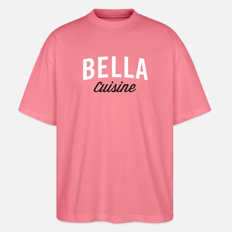 Bella Kitchen Typography - Stanley/Stella Oversized Unisex Organic T-shirt Blaster 2.0 - pink joy