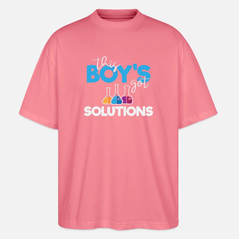 This Boy's Got Solutions - Stanley/Stella Oversized Unisex Organic T-shirt Blaster 2.0 - pink joy 