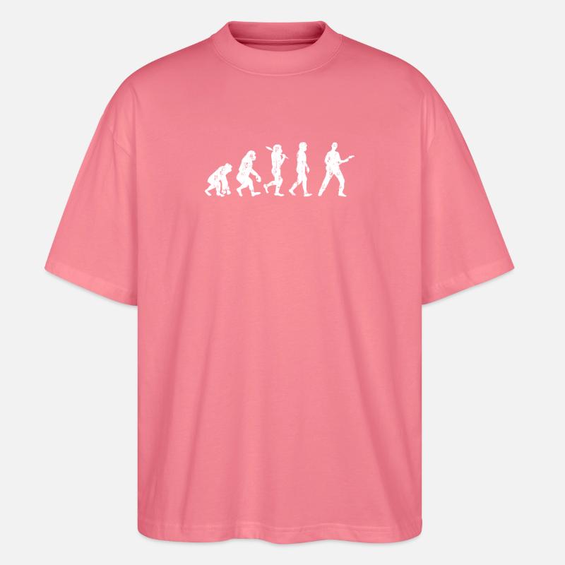 Evolution Gitarre Bassist - Stanley/Stella Oversized Unisex Bio T-Shirt Blaster 2.0 - Pink 