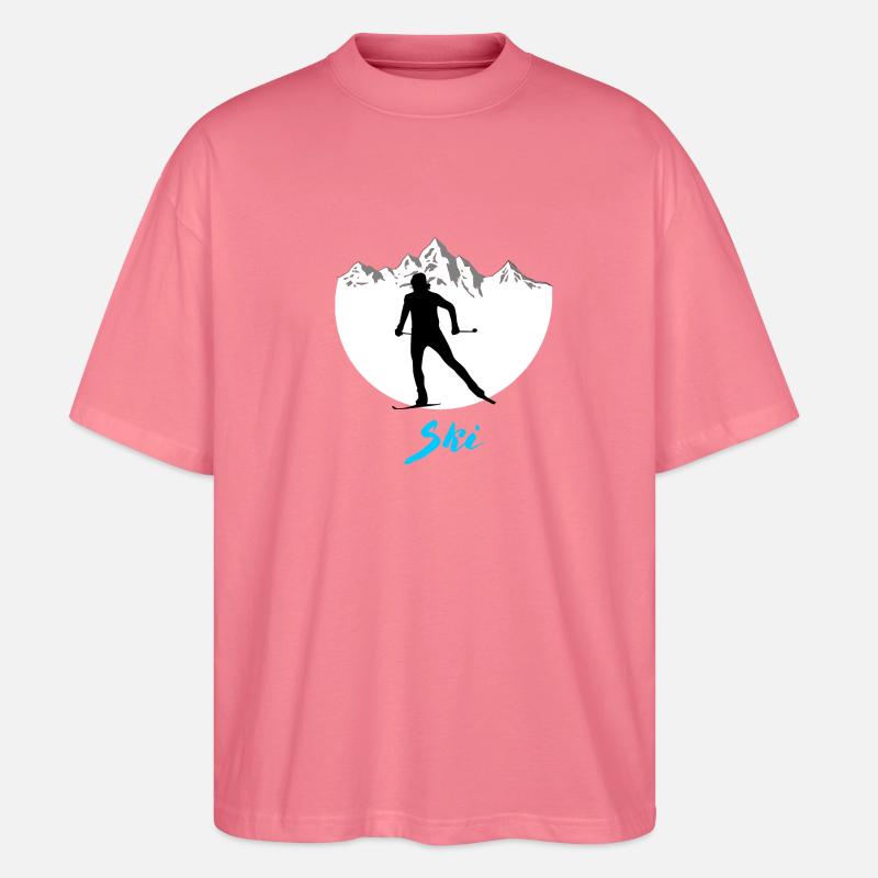 Langlauf - Stanley/Stella Oversized Unisex Bio T-Shirt Blaster 2.0 - Pink 
