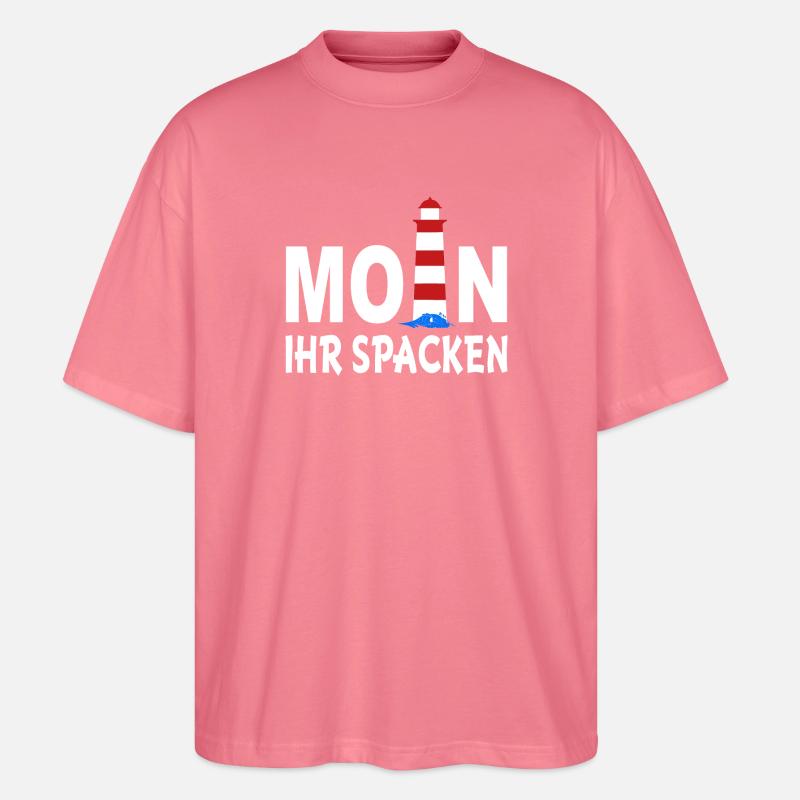 Moin ihr Spacken - Stanley/Stella Oversized Unisex Bio T-Shirt Blaster 2.0 - Pink 