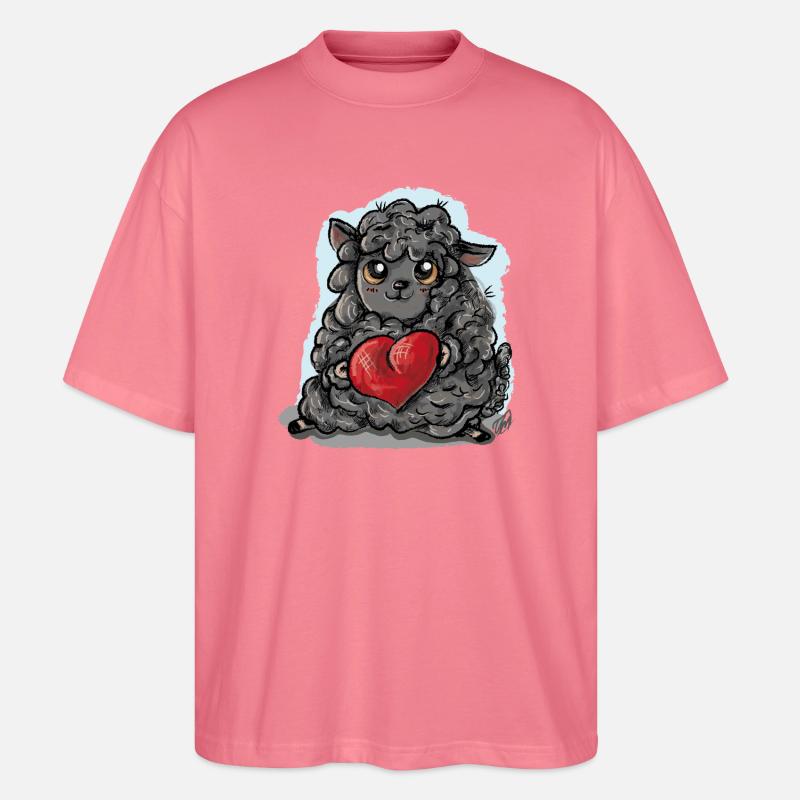 Schwarzes Schaaf - Stanley/Stella Oversized Unisex Bio T-Shirt Blaster 2.0 - Pink