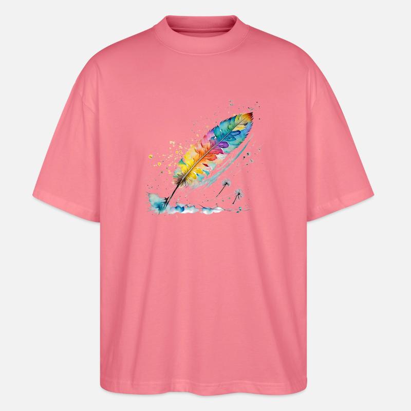 Feder - Stanley/Stella Oversized Unisex Bio T-Shirt Blaster 2.0 - Pink 