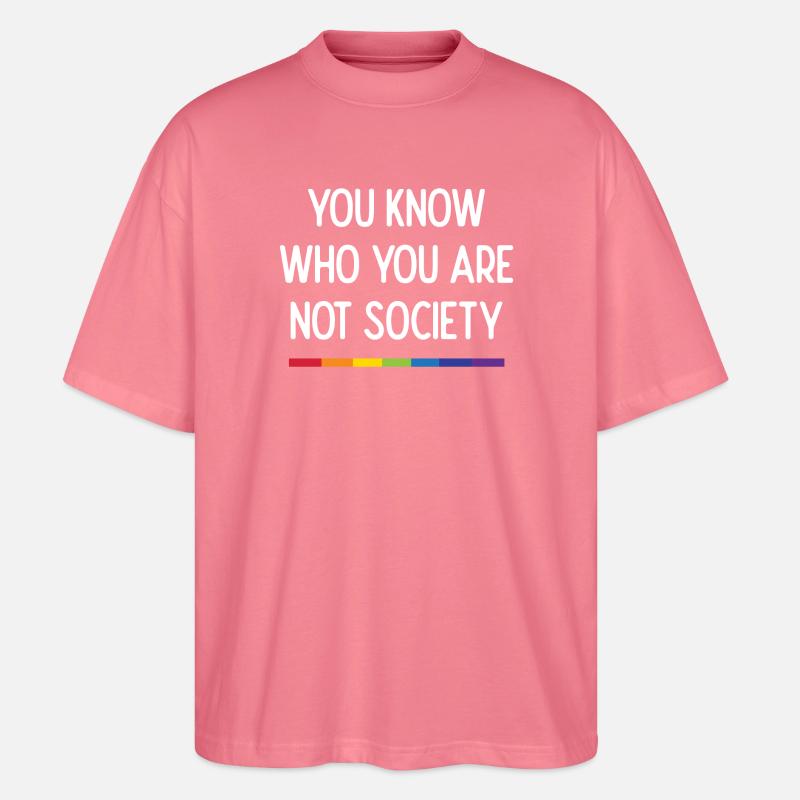 Lebe mit Stolz - Stanley/Stella Oversized Unisex Bio T-Shirt Blaster 2.0 - Pink 