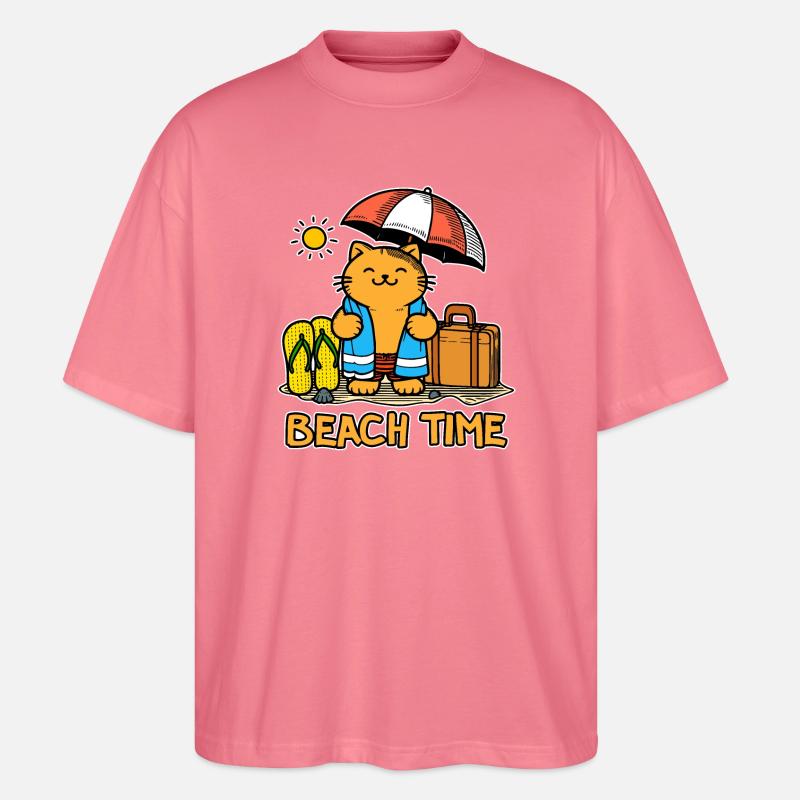 Temps de plage 1 - T-shirt bio Blaster 2.0 coupe oversize Stanley/Stella Unisexe - rose