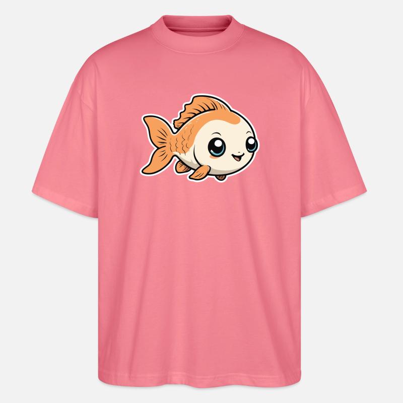 Petit Mignon Bébé Poisson Poisson - T-shirt bio Blaster 2.0 coupe oversize Stanley/Stella Unisexe - rose 