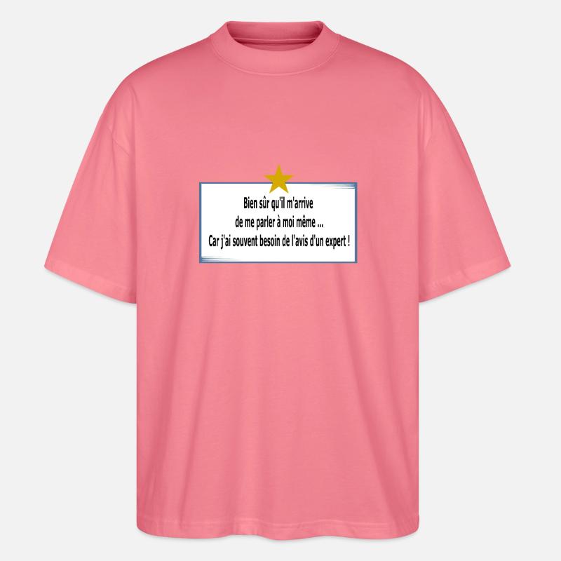 Ich rede mit mir selbst - Stanley/Stella Oversized Unisex Bio T-Shirt Blaster 2.0 - Pink 
