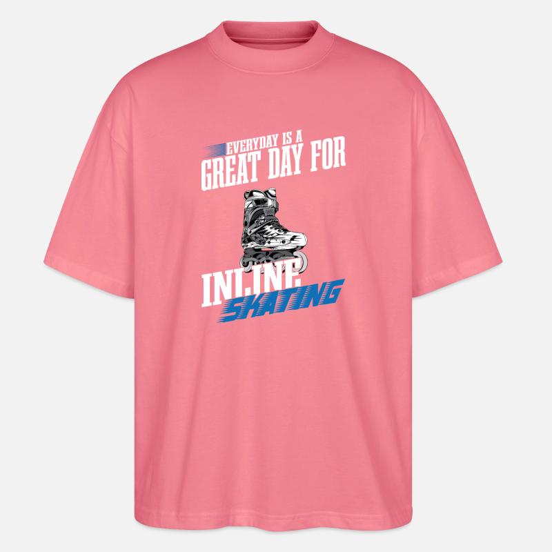 Inline Skating - Stanley/Stella Oversized Unisex Bio T-Shirt Blaster 2.0 - Pink 