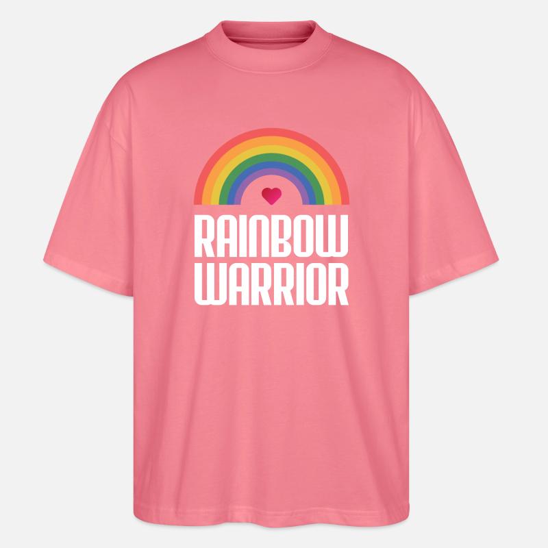 LGBTQ-Pride-Monat - Rainbow Warrior - Stanley/Stella Oversized Unisex Bio T-Shirt Blaster 2.0 - Pink 