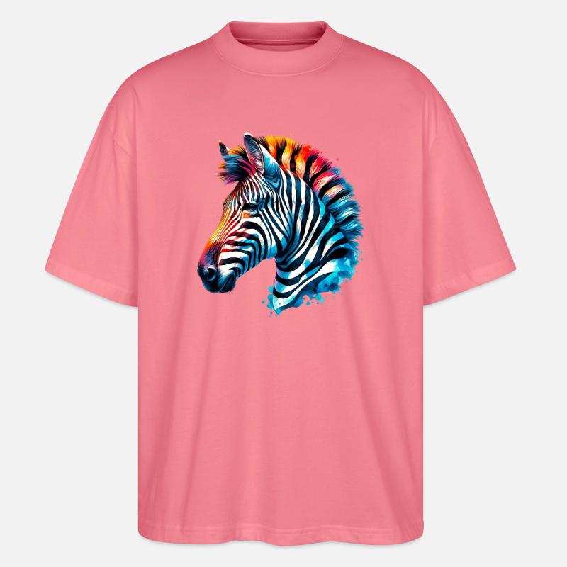 Zebra - Stanley/Stella Oversized Unisex Bio T-Shirt Blaster 2.0 - Pink 