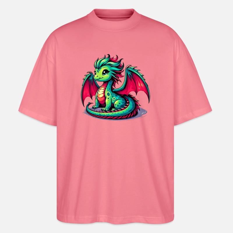 Drache - Stanley/Stella Oversized Unisex Bio T-Shirt Blaster 2.0 - Pink 