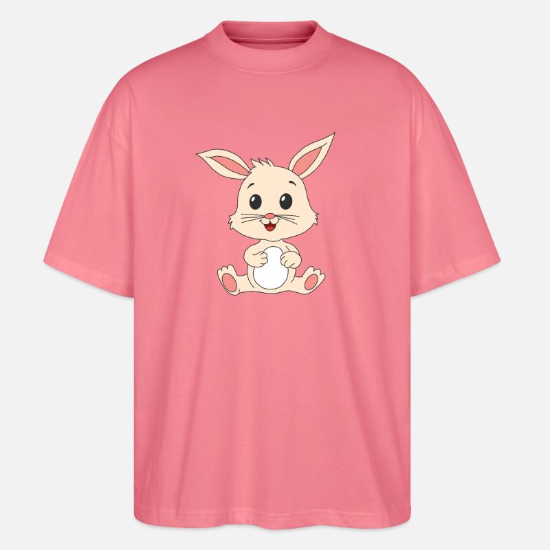 Rabbit Rabbit - Stanley/Stella Oversized Unisex Organic T-shirt Blaster 2.0 - pink joy 