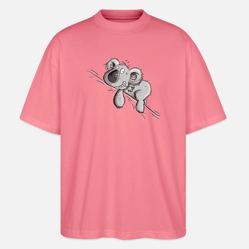 Drolliger Koala Bär - Stanley/Stella Oversized Unisex Bio T-Shirt Blaster 2.0 - Pink 