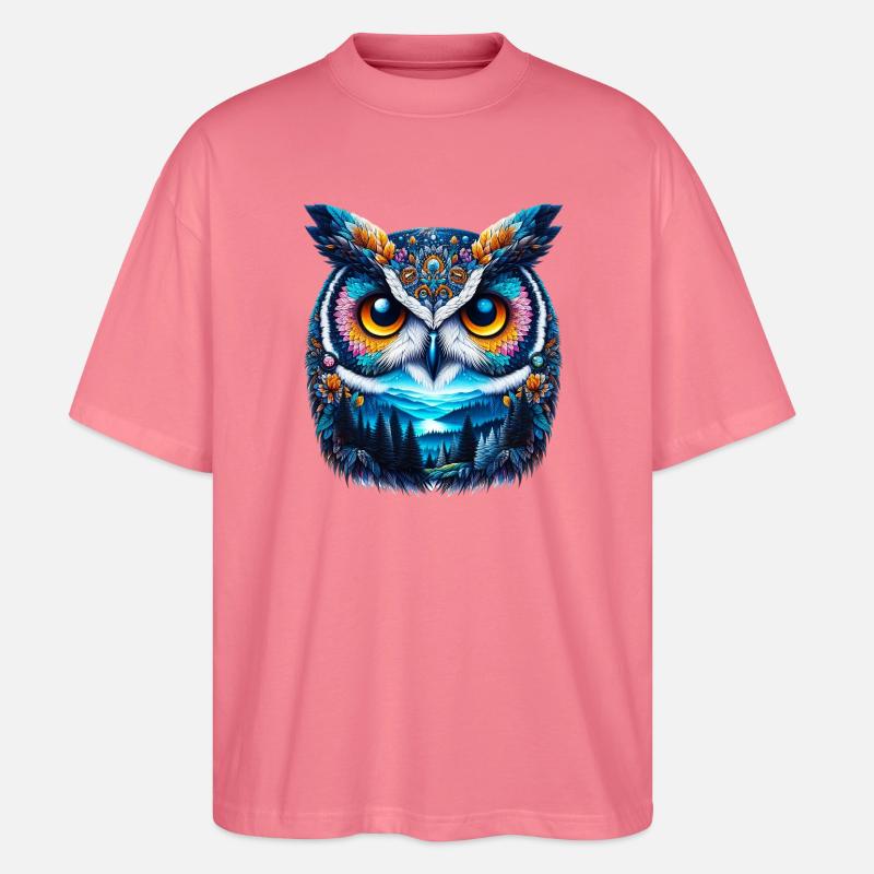 Eule - Stanley/Stella Oversized Unisex Bio T-Shirt Blaster 2.0 - Pink 