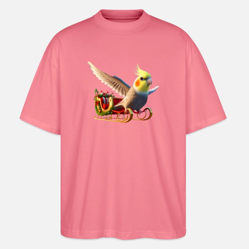Nymphe de Noël (01) - T-shirt bio Blaster 2.0 coupe oversize Stanley/Stella Unisexe - rose 