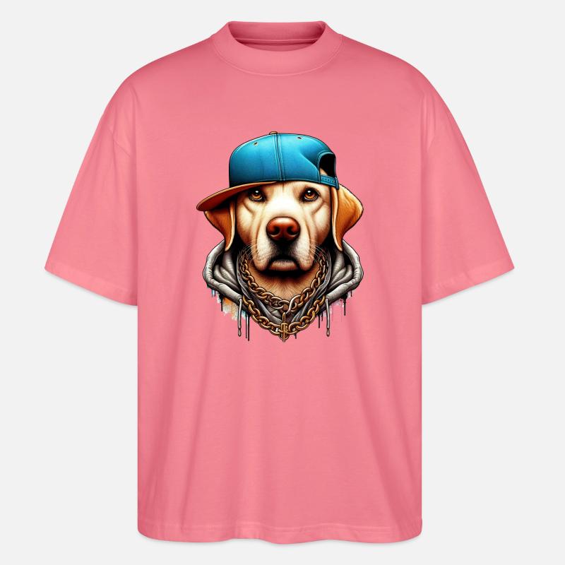 Hund - Stanley/Stella Oversized Unisex Bio T-Shirt Blaster 2.0 - Pink 