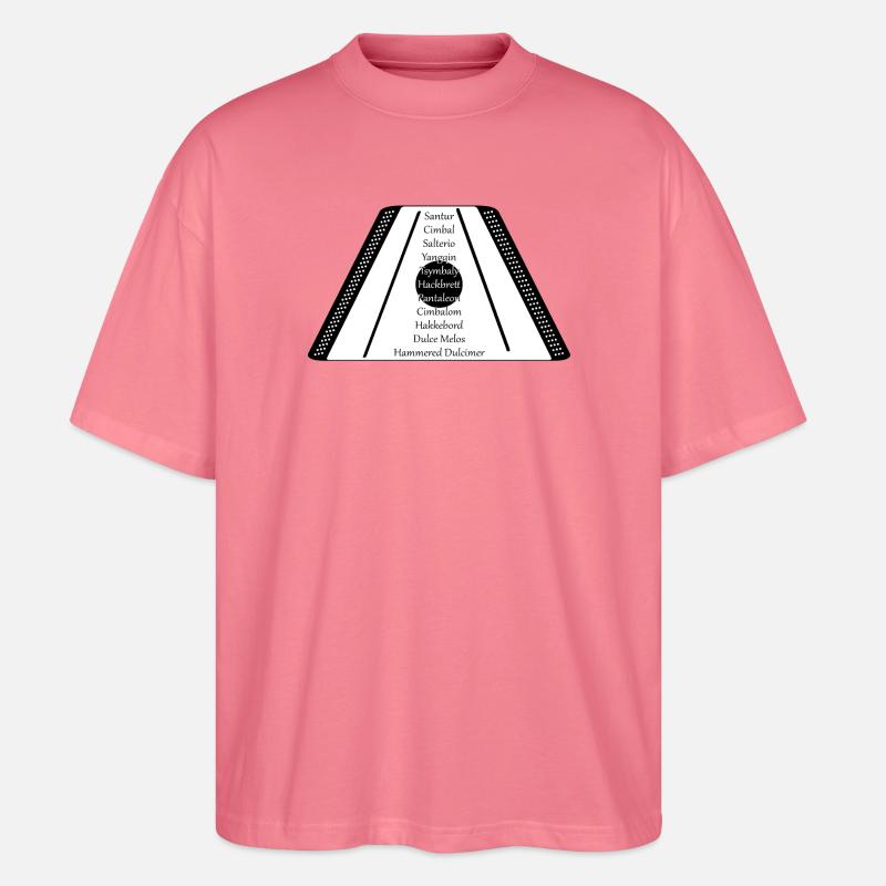Hackbrett black n white - Stanley/Stella Oversized Unisex Bio T-Shirt Blaster 2.0 - Pink 