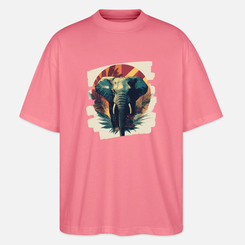 Elefant - Stanley/Stella Oversized Unisex Bio T-Shirt Blaster 2.0 - Pink 