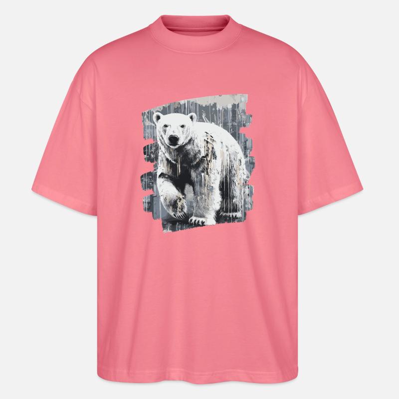 Eisbär Graffiti Sprayer - Stanley/Stella Oversized Unisex Bio T-Shirt Blaster 2.0 - Pink 