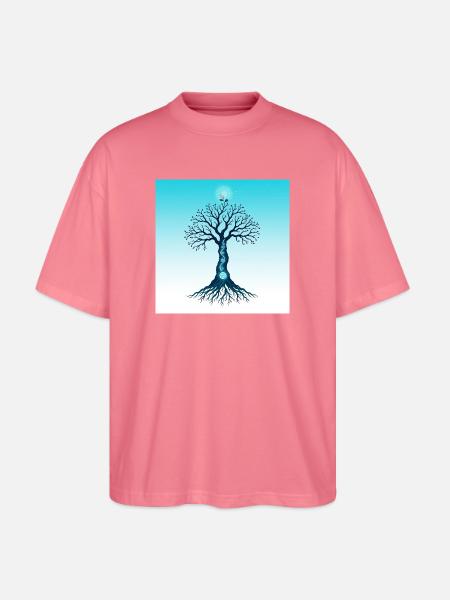 Spiritual Tree - T-shirt bio Blaster 2.0 coupe oversize Stanley/Stella Unisexe - rose