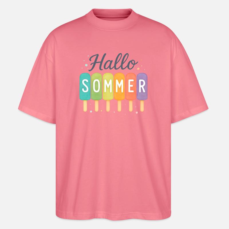 Hallo Sommer - Eiszeit beginnt - Stanley/Stella Oversized Unisex Bio T-Shirt Blaster 2.0 - Pink 