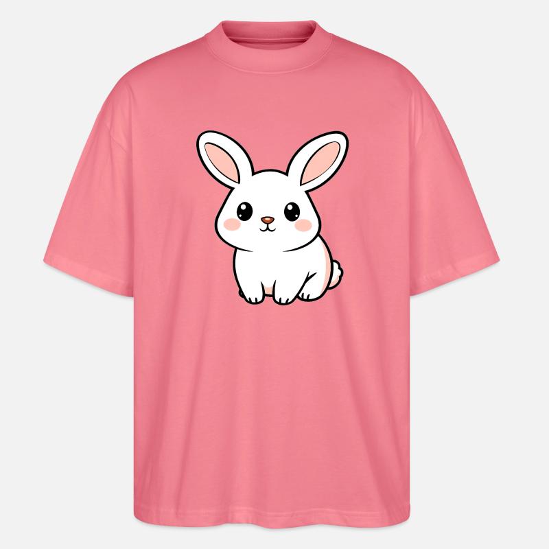 Weisses Kaninchen - Stanley/Stella Oversized Unisex Bio T-Shirt Blaster 2.0 - Pink 