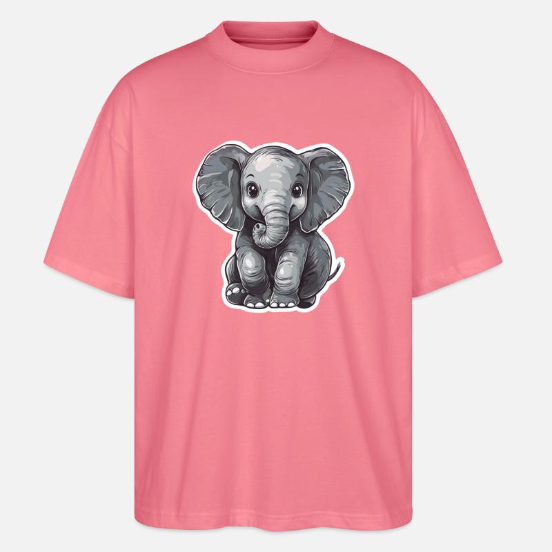 Elefant - Stanley/Stella Oversized Unisex Bio T-Shirt Blaster 2.0 - Pink 