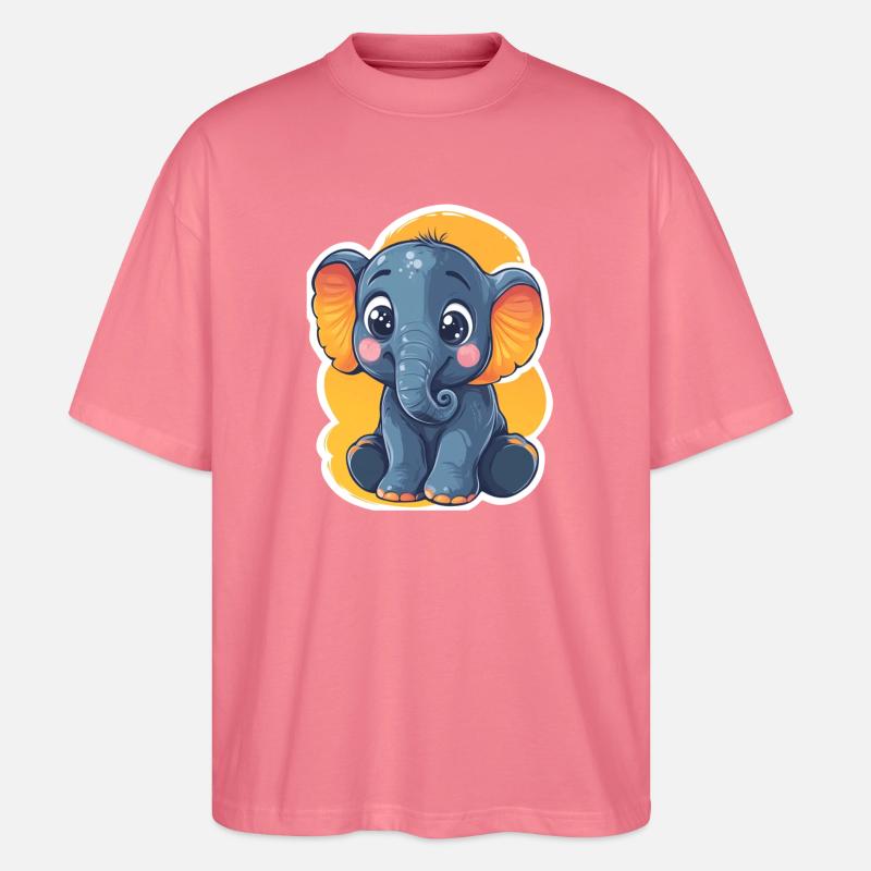 Elefant - Stanley/Stella Oversized Unisex Bio T-Shirt Blaster 2.0 - Pink 