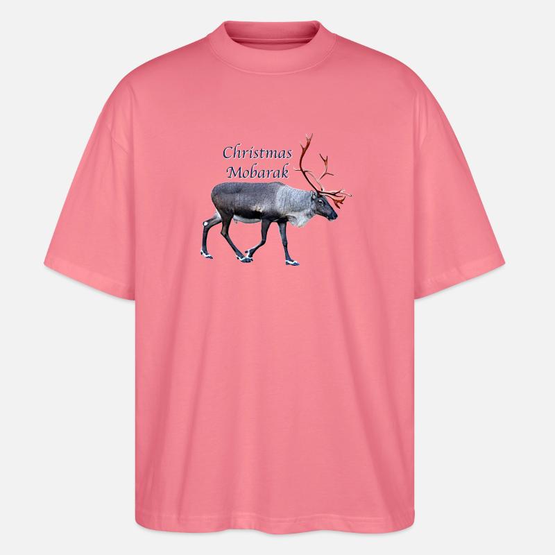 Weihnachten Mobarak - Stanley/Stella Oversized Unisex Bio T-Shirt Blaster 2.0 - Pink 