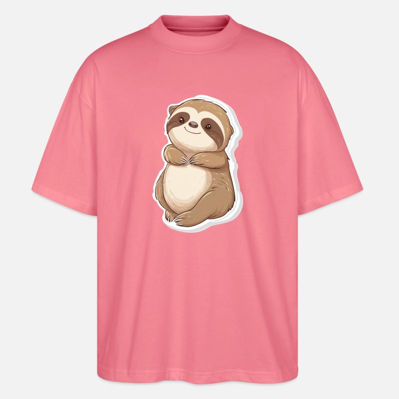 Faultier - Stanley/Stella Oversized Unisex Bio T-Shirt Blaster 2.0 - Pink