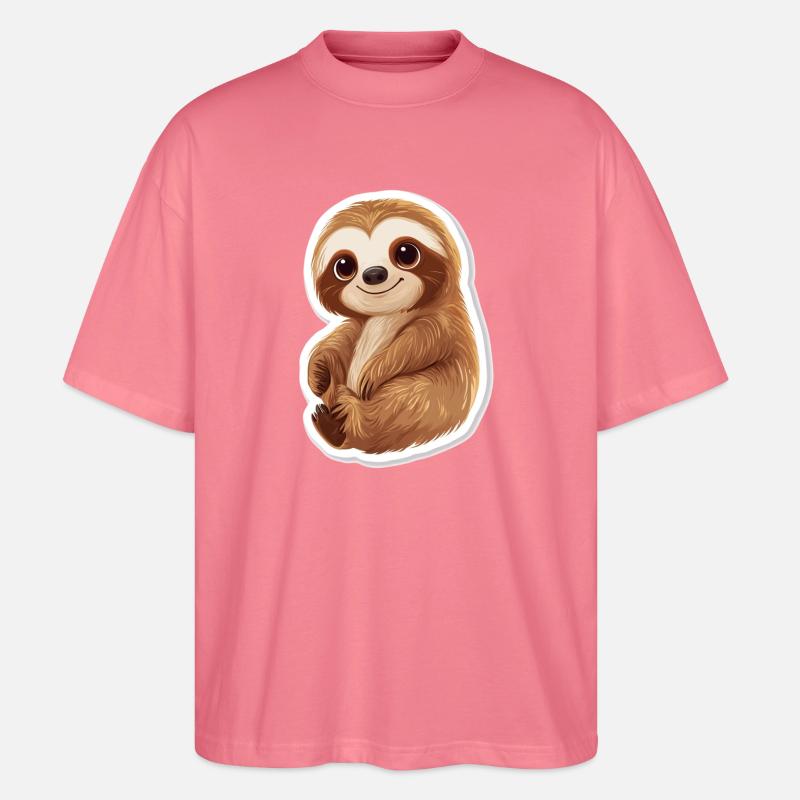 Faultier - Stanley/Stella Oversized Unisex Bio T-Shirt Blaster 2.0 - Pink 
