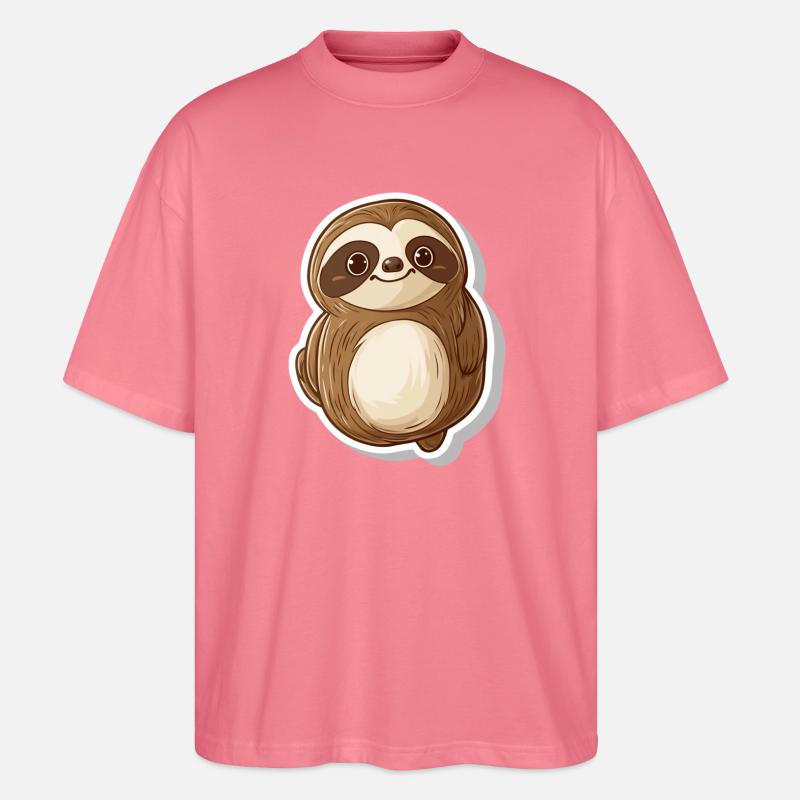 Faultier - Stanley/Stella Oversized Unisex Bio T-Shirt Blaster 2.0 - Pink 