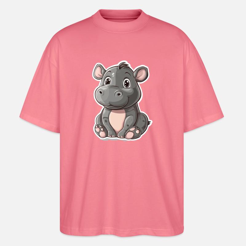 Nilpferd - Stanley/Stella Oversized Unisex Bio T-Shirt Blaster 2.0 - Pink 