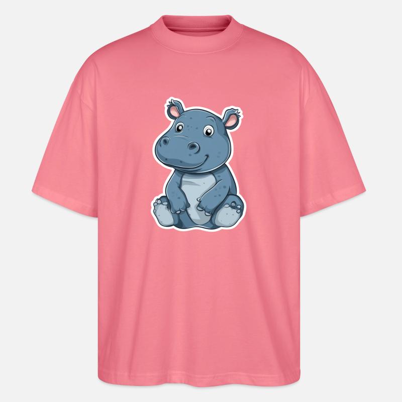 Nilpferd - Stanley/Stella Oversized Unisex Bio T-Shirt Blaster 2.0 - Pink 