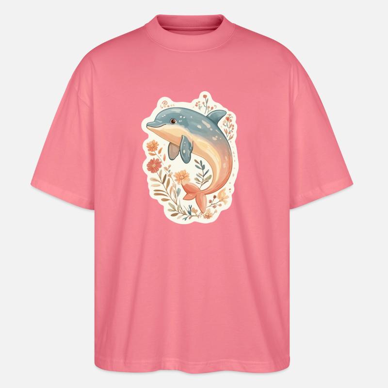 Delfin - Stanley/Stella Oversized Unisex Bio T-Shirt Blaster 2.0 - Pink 