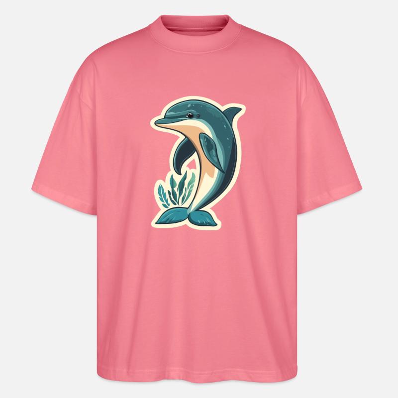 Delfin - Stanley/Stella Oversized Unisex Bio T-Shirt Blaster 2.0 - Pink 