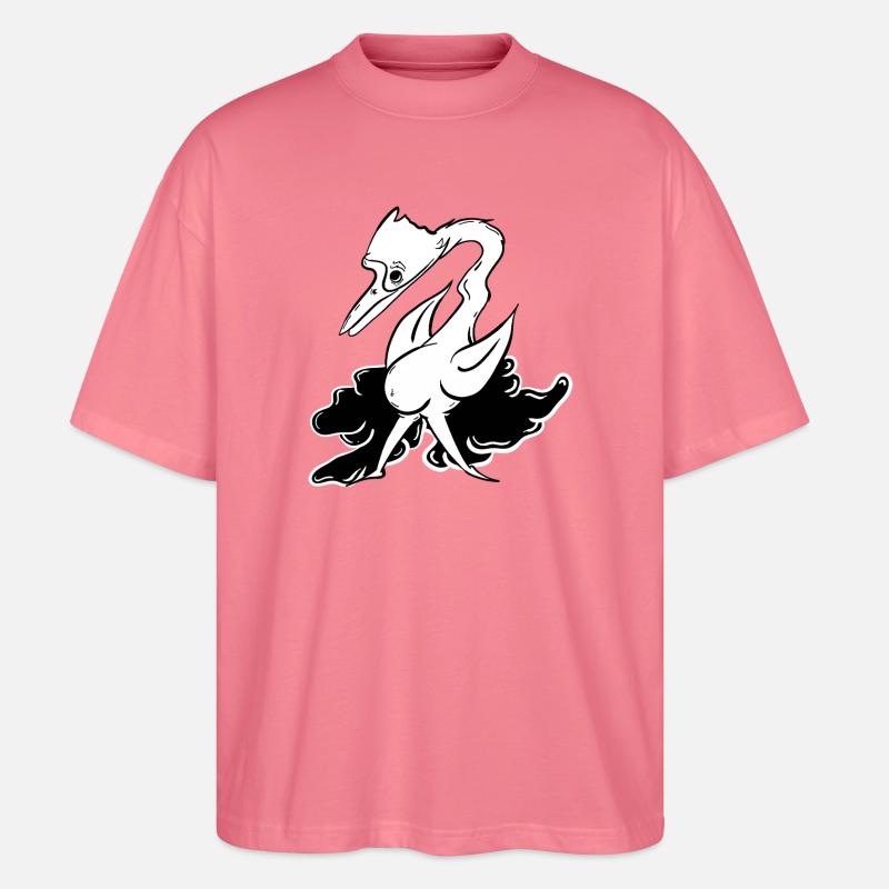 Fantasy-Liegtier mit Flugattribute - Stanley/Stella Oversized Unisex Bio T-Shirt Blaster 2.0 - Pink 