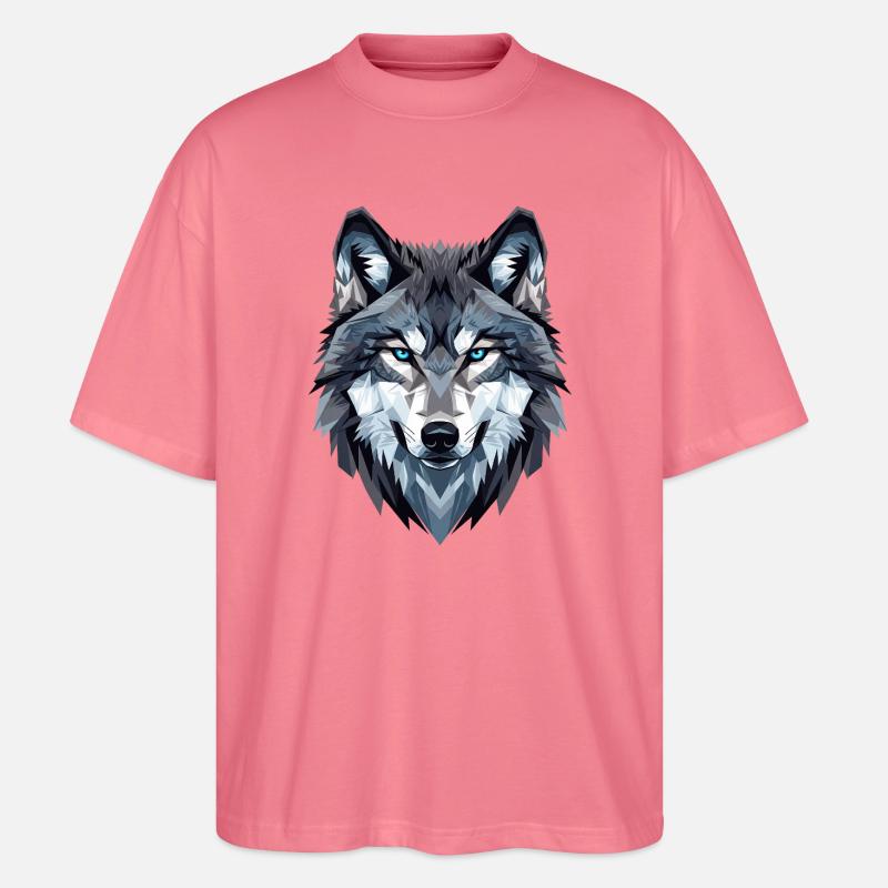 Wolf - Stanley/Stella Oversized Unisex Bio T-Shirt Blaster 2.0 - Pink 