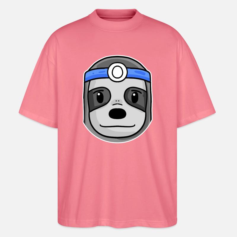 Faultier Arzt Tierarzt - Stanley/Stella Oversized Unisex Bio T-Shirt Blaster 2.0 - Pink 