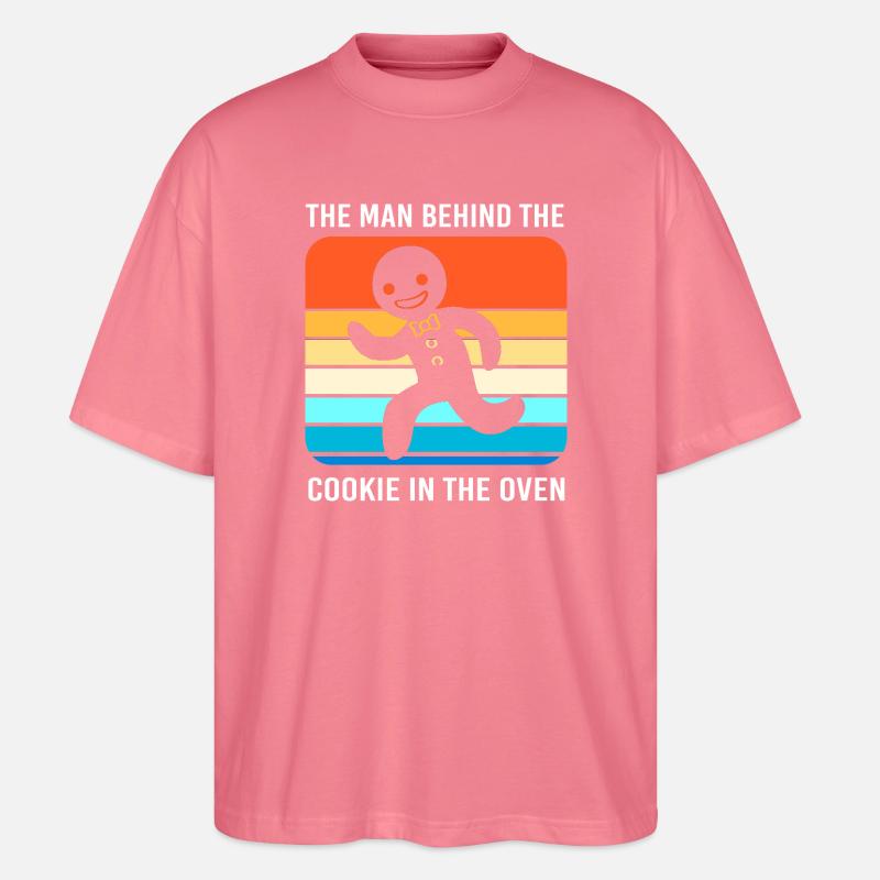 Werdender Papa werdende Väter - Stanley/Stella Oversized Unisex Bio T-Shirt Blaster 2.0 - Pink 