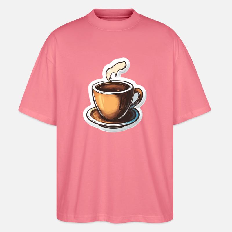 Kaffee - Stanley/Stella Oversized Unisex Bio T-Shirt Blaster 2.0 - Pink 